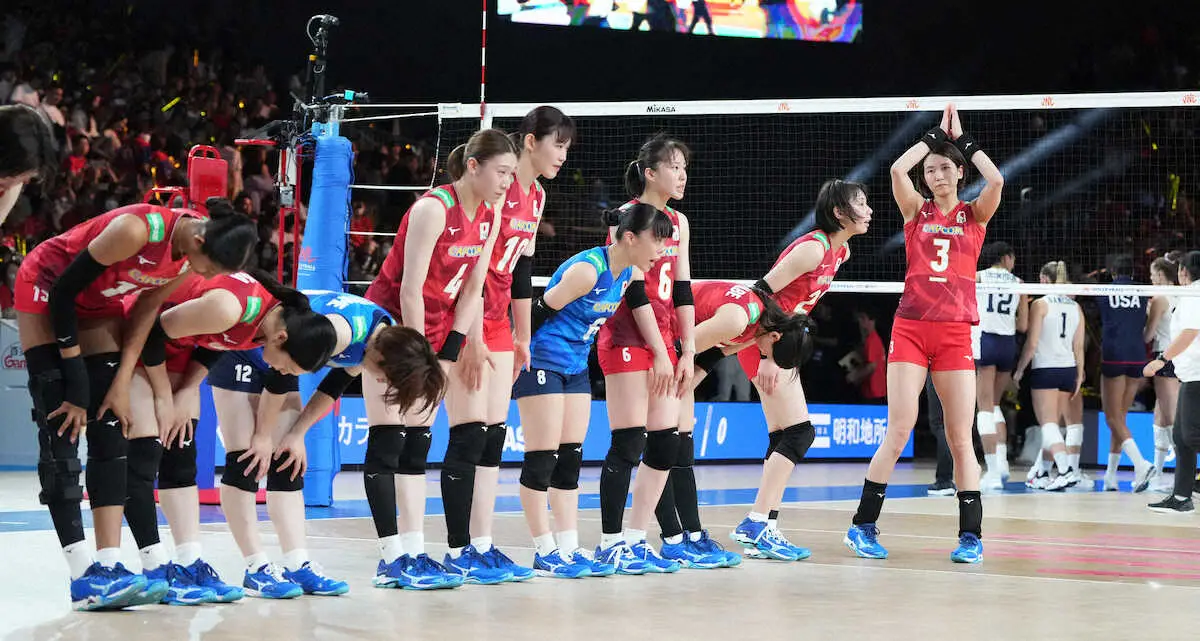 【バレーボール】日本女子　課題見えた1次L最終戦　スタミナ不足…強豪・米に完敗