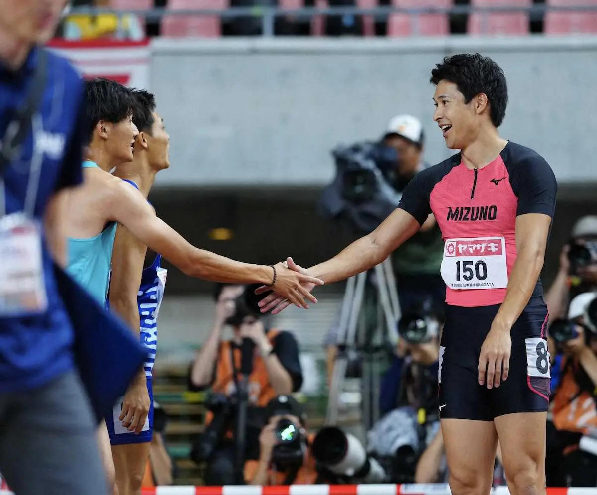 男子200mは鵜沢が連覇　4大会連続五輪目指す飯塚は4位「優勝を目指していたので厳しい」