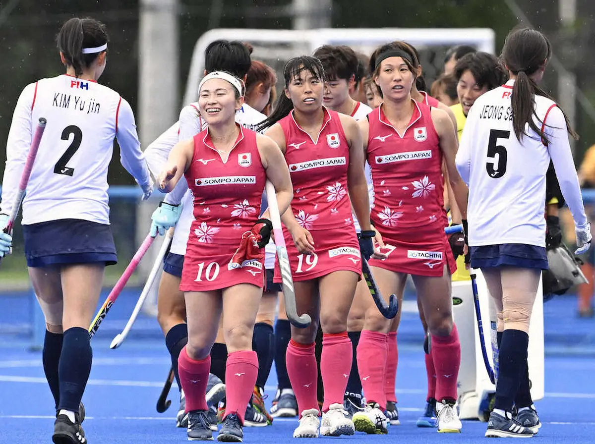 ホッケー女子日本代表　壮行試合で韓国代表に逆転勝利　パリ五輪に弾み