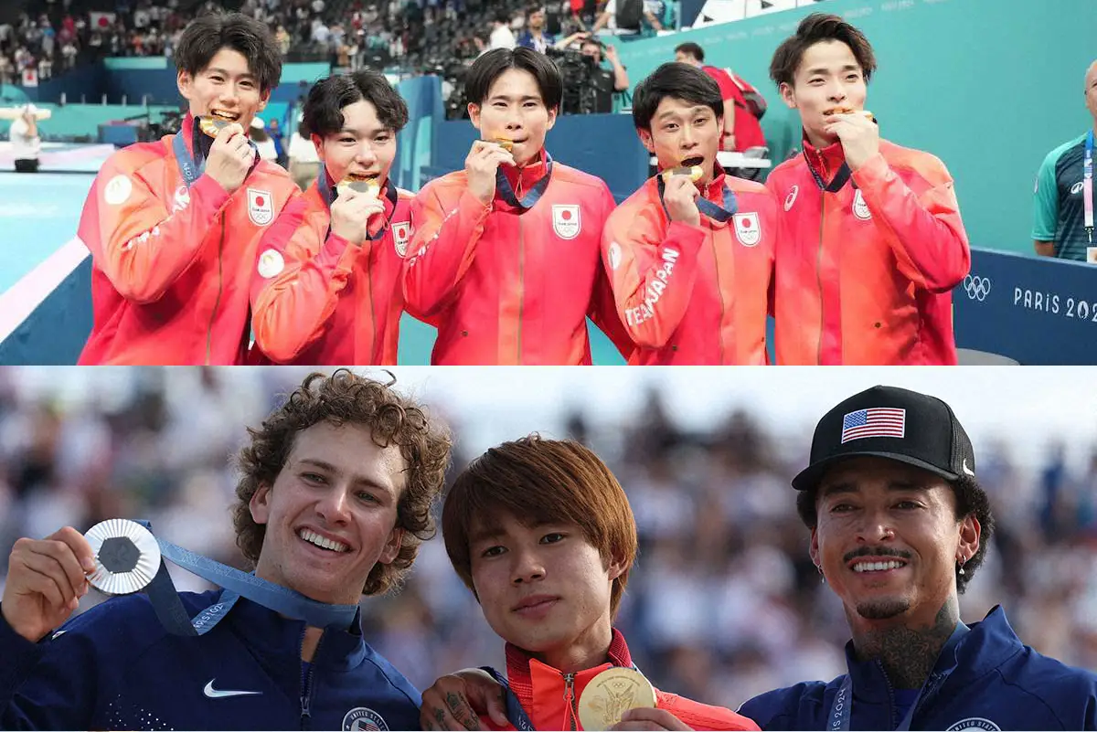 パリ五輪　日本が金メダル数でトップに！体操団体＆スケボー堀米が“大逆転”金　第4日までで「6個」
