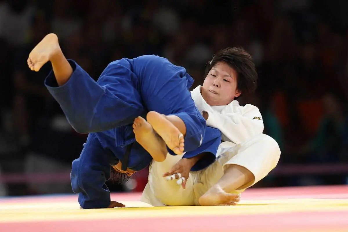 女子78キロ・高山莉加　初五輪で初戦突破！　開始48秒！電光石火の上四方固め一本　準々決勝進出