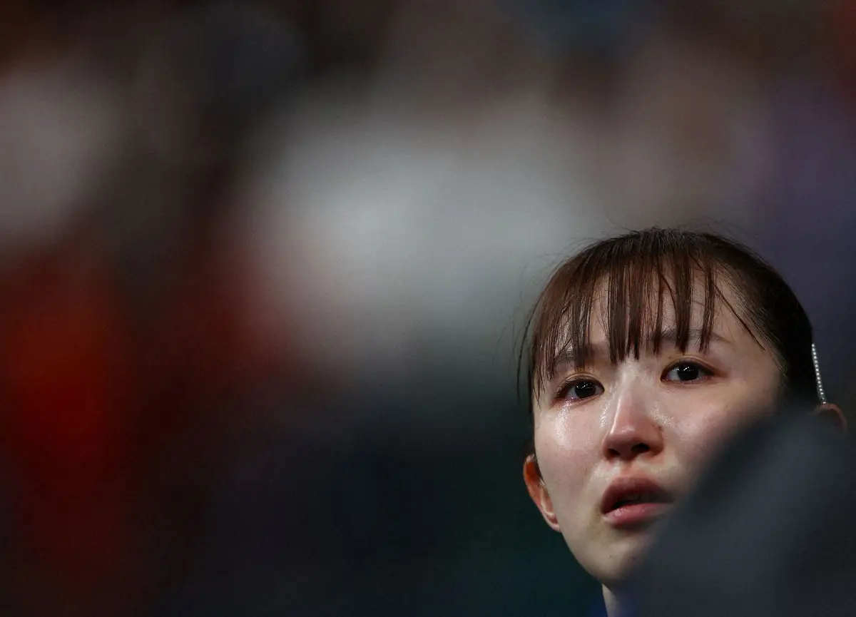 「さすがに限界」手負いの早田ひな涙の完敗　前日に左腕痛め…石田コーチ「時間がなかった。難しかった」