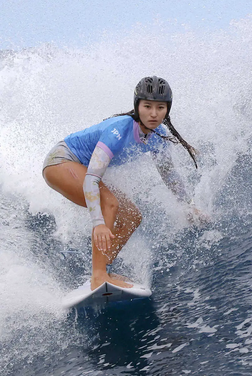 【サーフィン】日本女子で唯一出場の松田詩野は3回戦敗退　パリ五輪