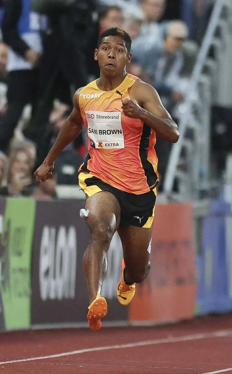 パリ五輪の陸上男子100メートル代表・サニブラウン