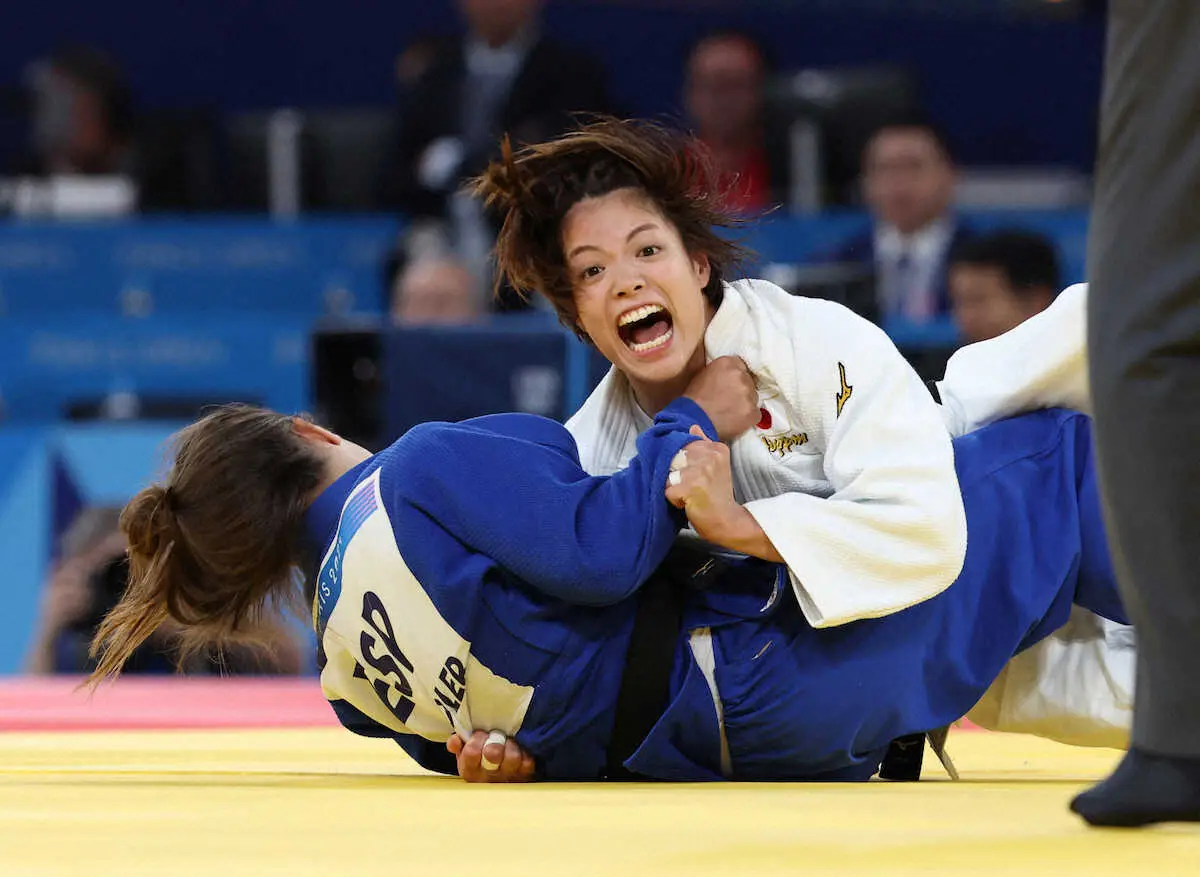 柔道混合団体　阿部詩が先鋒で勝利！女子52キロ級まさかの2回戦敗退から6日　一本勝ちで復活