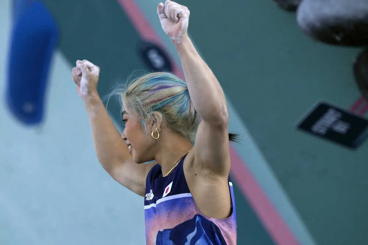 東京五輪銀の野中生萌が7位発進　世界3位の森秋彩は11位　スポーツクライミング女子複合予選