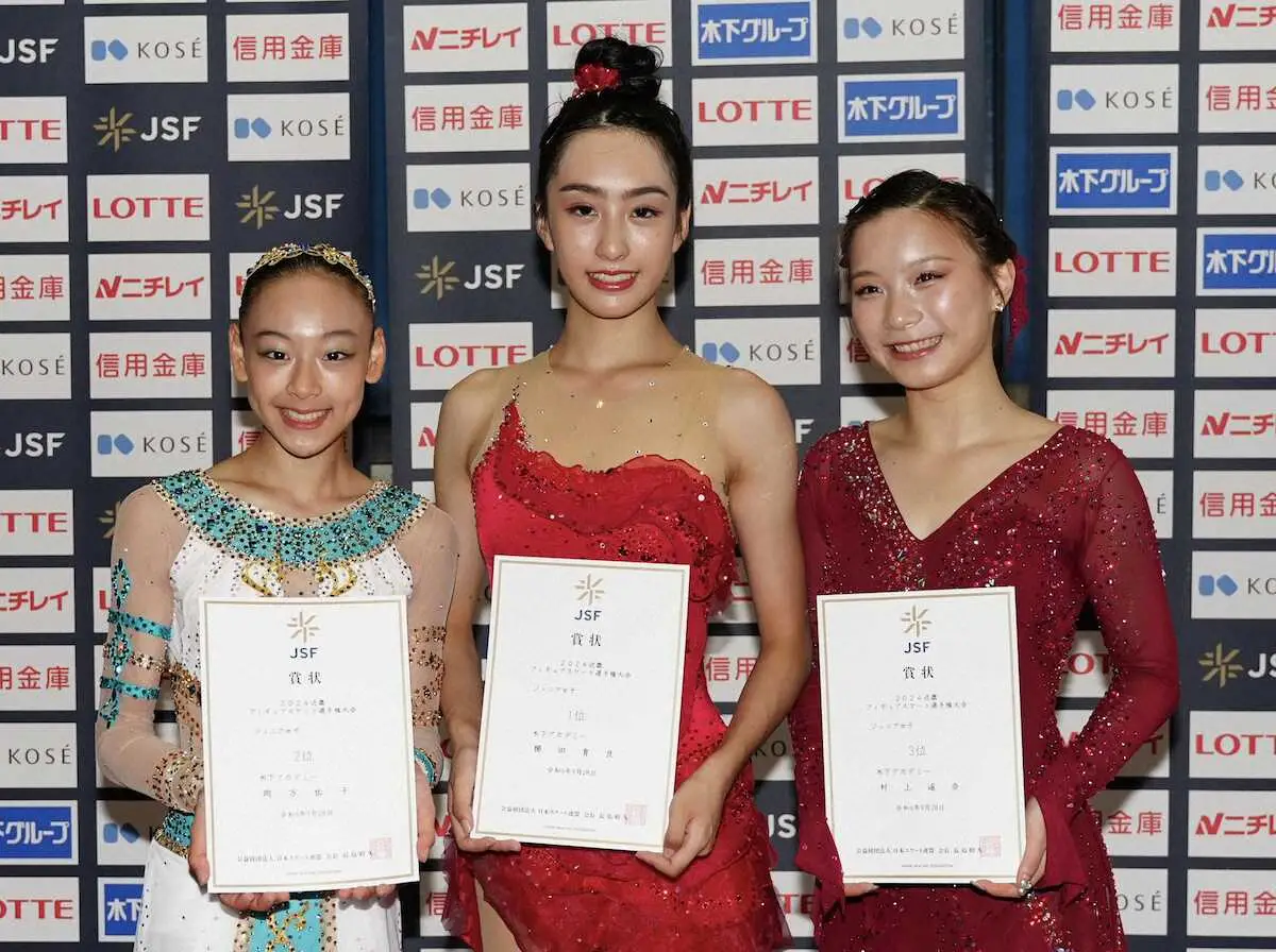 【画像・写真】櫛田育良が173・66点でV　2位岡万佑子、3位村上遥奈　フィギュア近畿選手権ジュニア女子