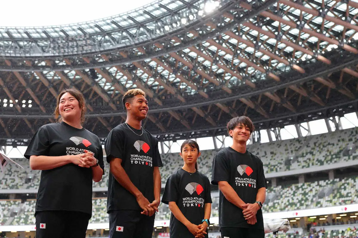 東京世界陸上へ織田裕二が号砲！　橋岡→希実→北口→サニブラウンの夢リレーが実現