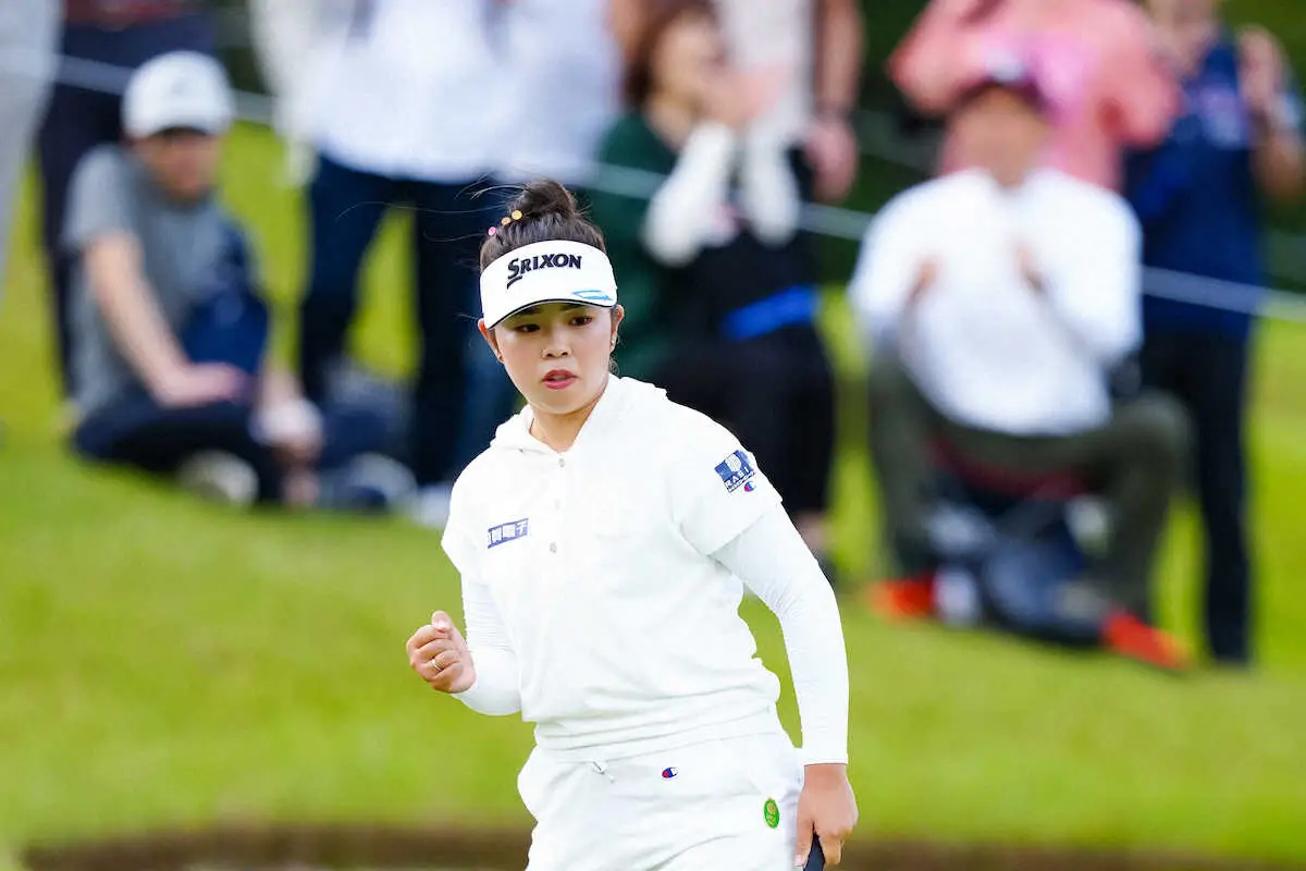 【画像・写真】2季連続女王の山下美夢有が涙の今季初優勝　プレーオフ制した　女王争いに反撃ののろし