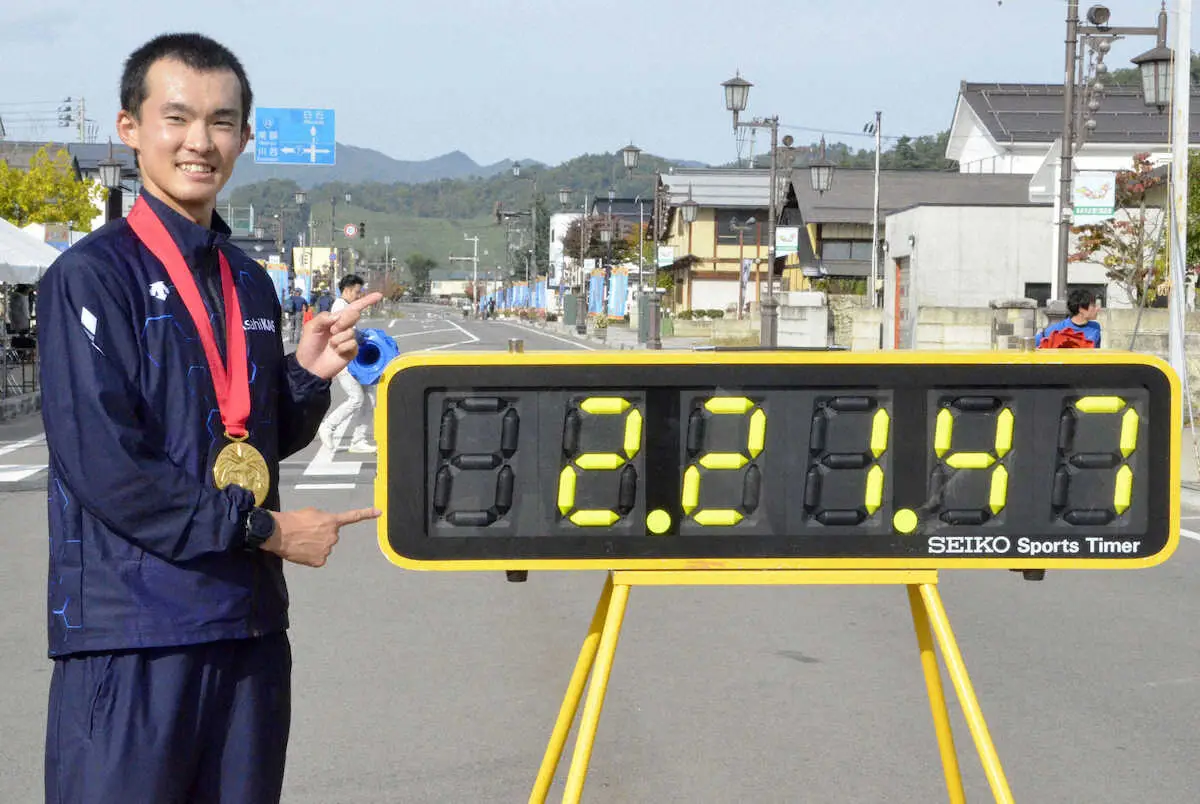 川野将虎　35キロ競歩で世界記録V　転機は輪島市の知人からの一本の電話　「甘えがあった」胸打たれる